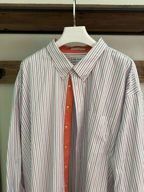 Paul Fredrick Men’s Spring Buttondown easy care 5XLT Big and Tall